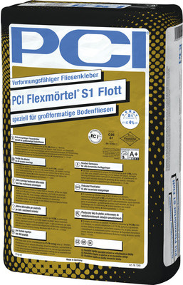 PCI Flexmörtel® S1 Flott verformungsfähiger Fliesenkleber für grossformatige Bodenfliesen 20 kg 50480980