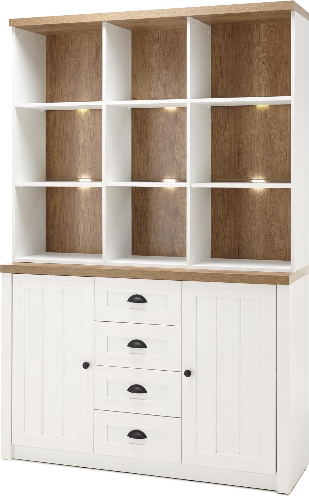 Buffet Provence B6 - Pinie Weiß / Eiche hell Nachbildung