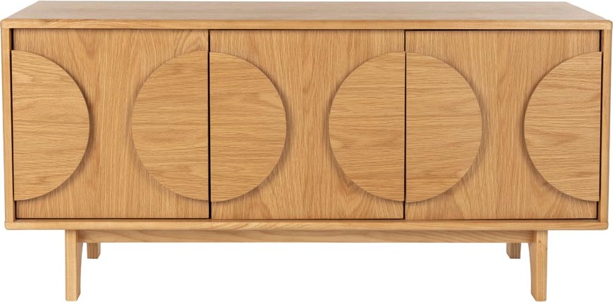 Sideboard GROOVE mit 3 Türen und Eichennfurnier von Zuiver 4300044