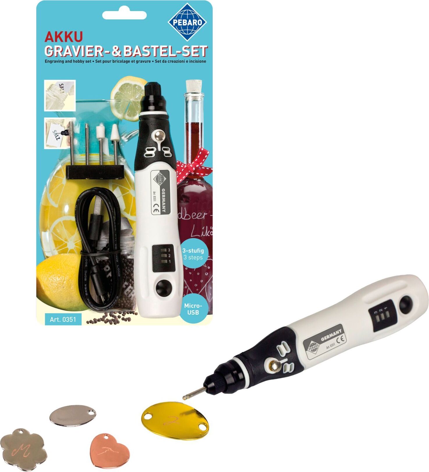 SELVA Akku-Gravierer- und Bastelset