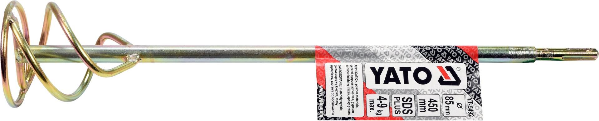 Spiralstabmischer 85 x 450 mm SDS Plus YT-5492 YATO TRI-YT-5492