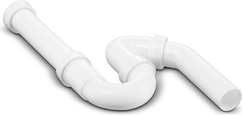 TG Kunststoffverarbeitung Röhrengeruchverschluss 1 1/2 Zoll mit 45 Grad Abgang