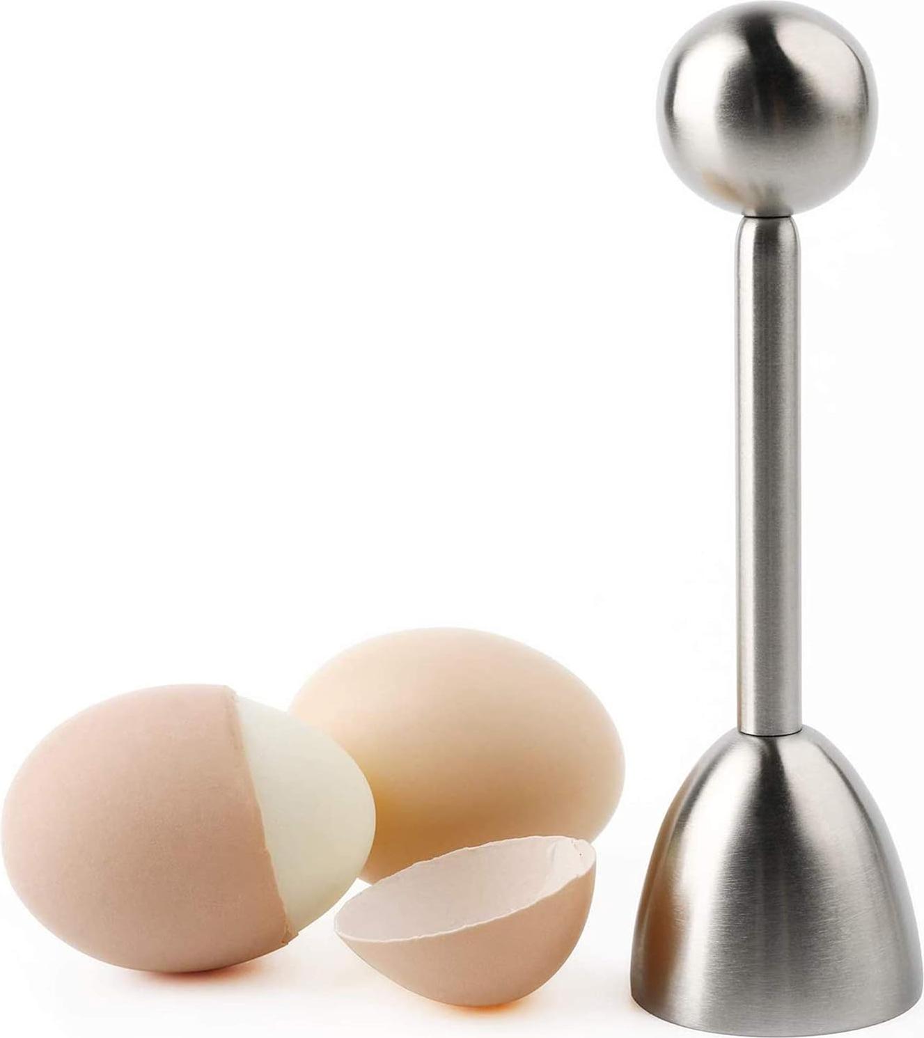 Markenlos Eier Schneider und Öffner - Perfekt für weich- und hartgekochte Eier in der Küche