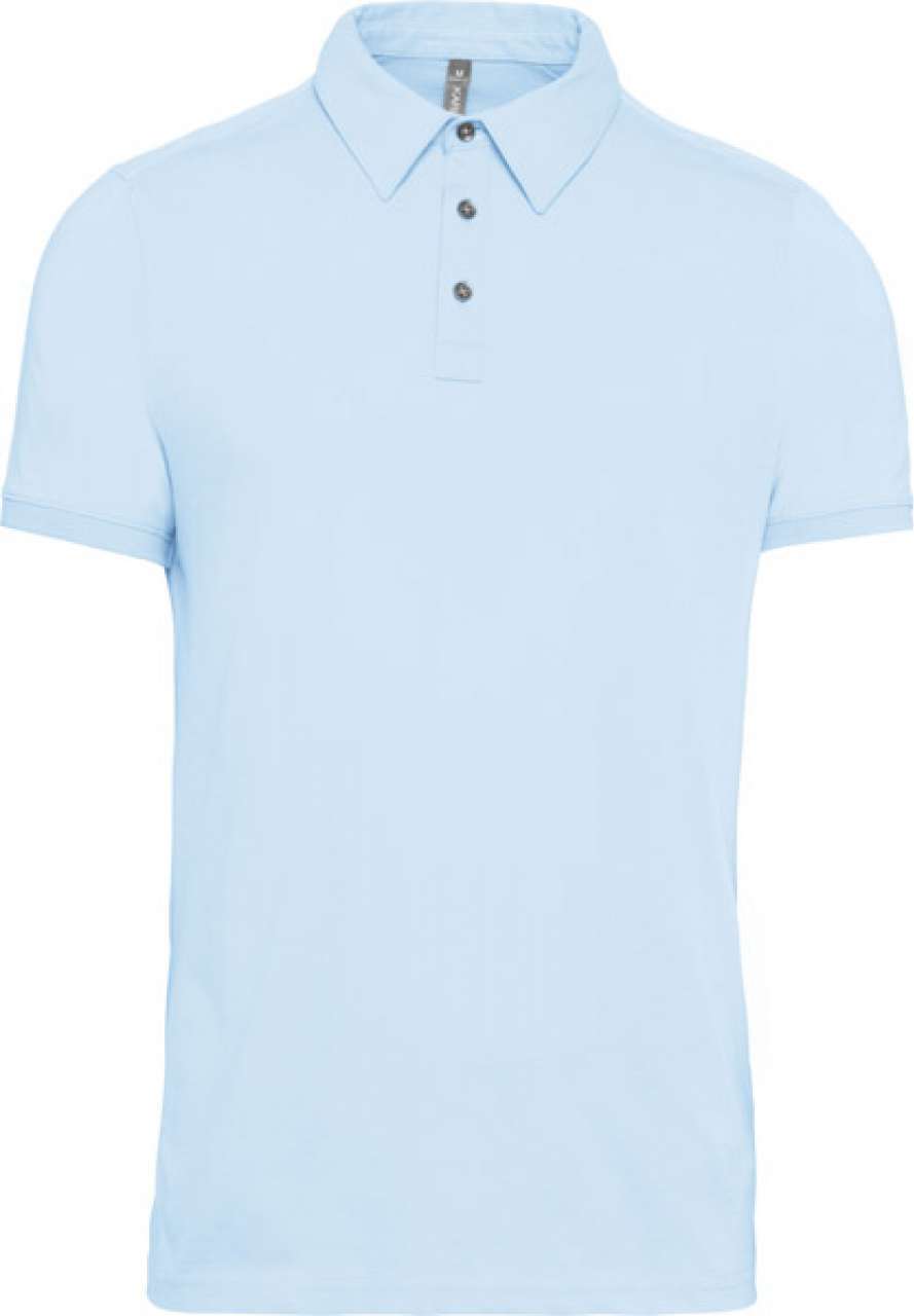 Kariban Herren Polo-Shirt Polohemd Poloshirt Polo Arbeit Freizeit Hemd, Größe:M, Farbe:Sky Blue ep-91348
