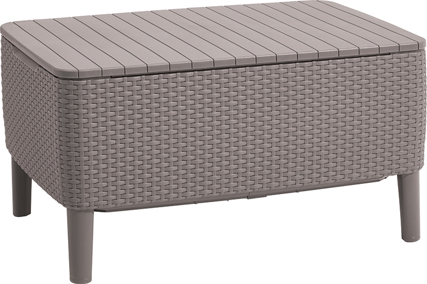 Tisch / Aufbewahrungsbox KETER Salemo - 76 x 56 x 42 cm - Cappucino