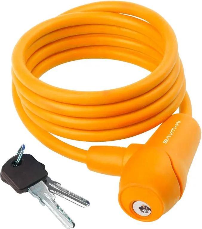 M-WAVE Spiralschloss S 8.15 S Spirale 1500 x 8 mm Orange 231017