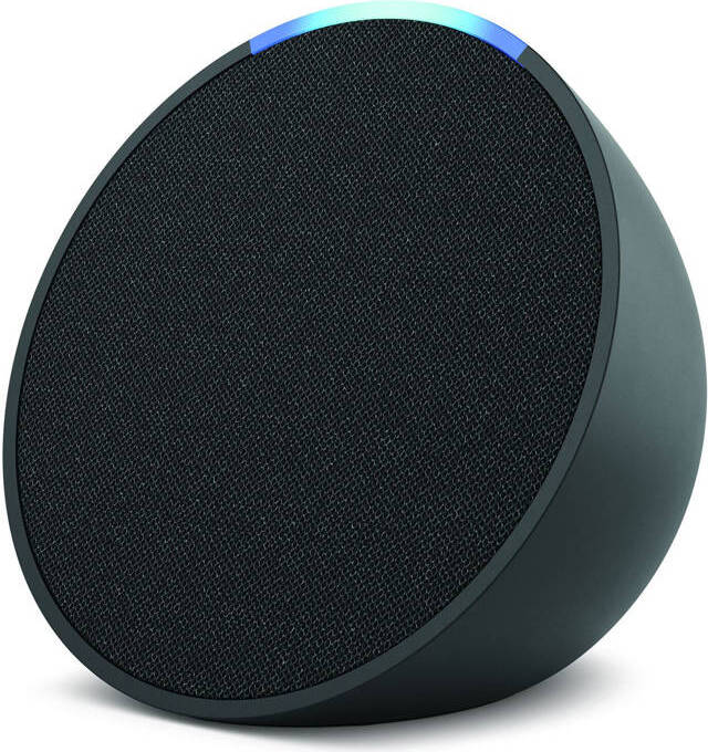 Amazon Echo Pop, Amazon Alexa, Rund, Schwarz, Android, Fire OS, iOS, 4,95 cm, Tasten B09WNK39JN