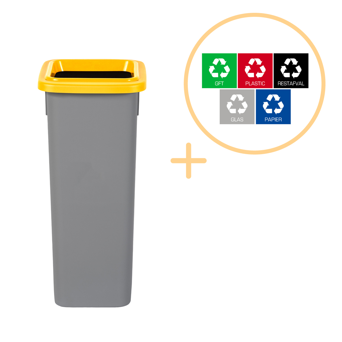 Plafor - Fit Bin 20l - Recycling - Gelb PLA126