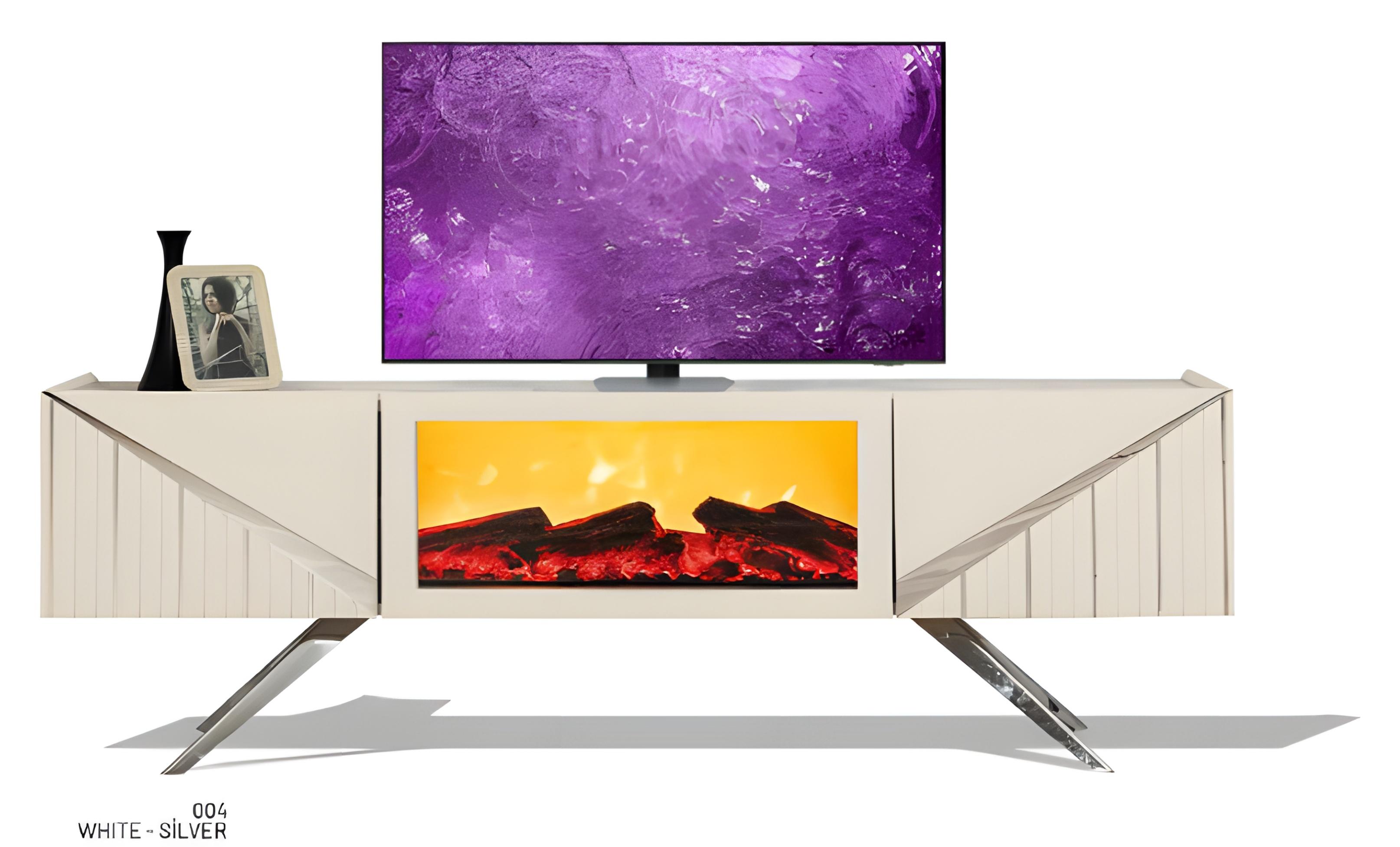 AEA Der TV-Schrank mit LED-Beleuchtung kombiniert Farbwechsel, Musik und Komfort