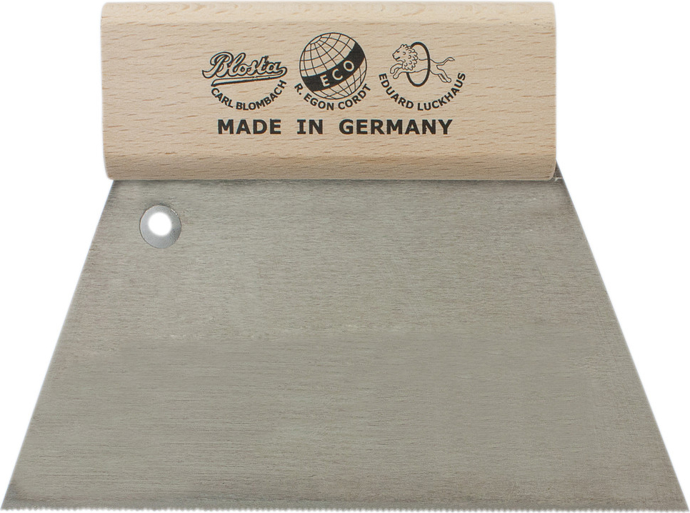 Dönges Zahnspachtel 180 mm, Zahnung A4, Zahnabstand 1,1 mm, Zahntiefe 0,75 mm