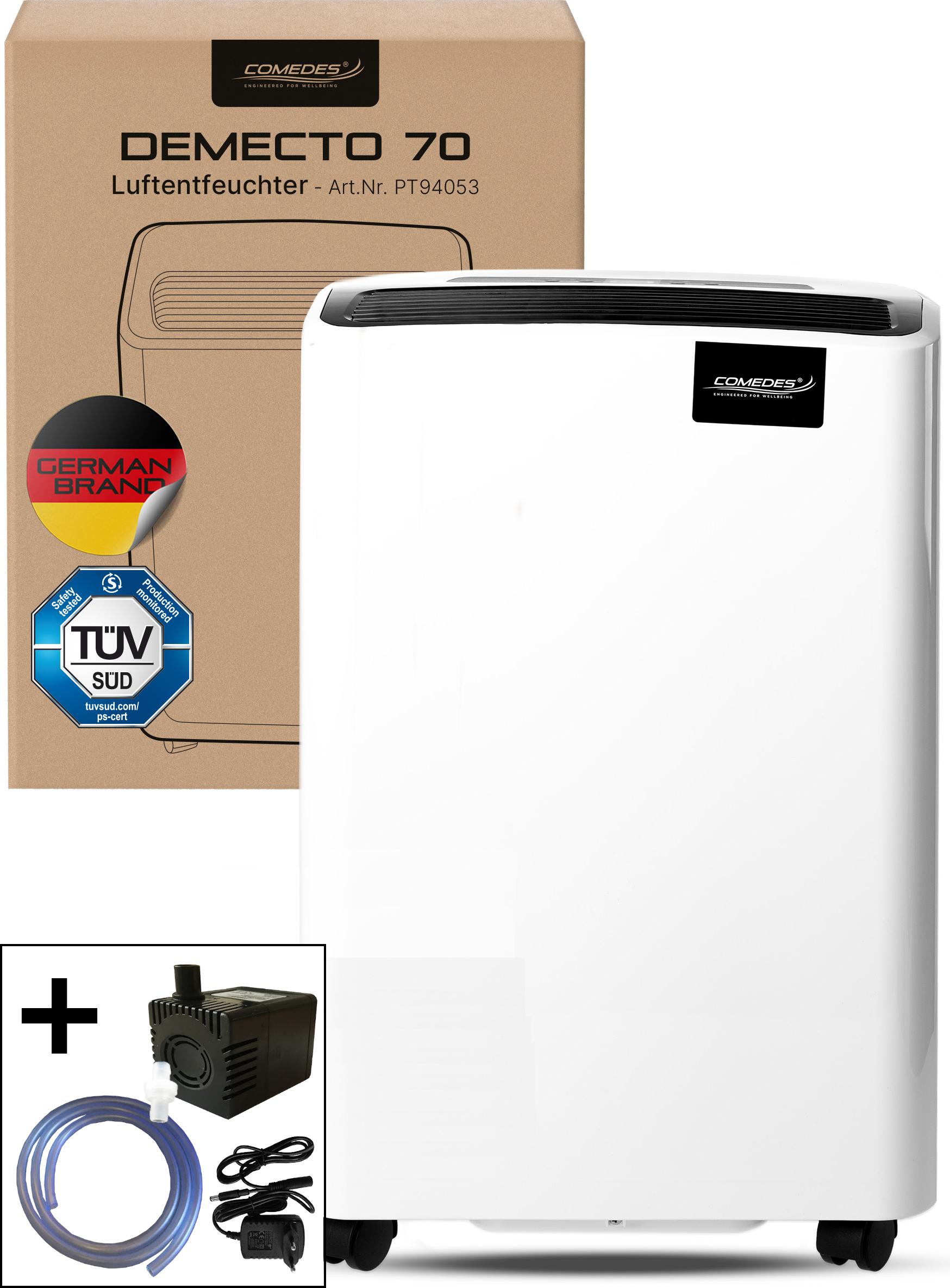 Luftentfeuchter Comedes Demecto 70, 70 Liter/Tag, mit Pumpenset PT94053PU