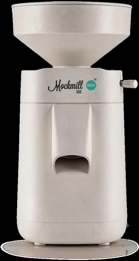 Mockmill 100 – Moulin à Céréales Avec Meule En Corindon Céramique – Réglage Continu, Entonnoir 1100g – Garantie 5 Ans - 3