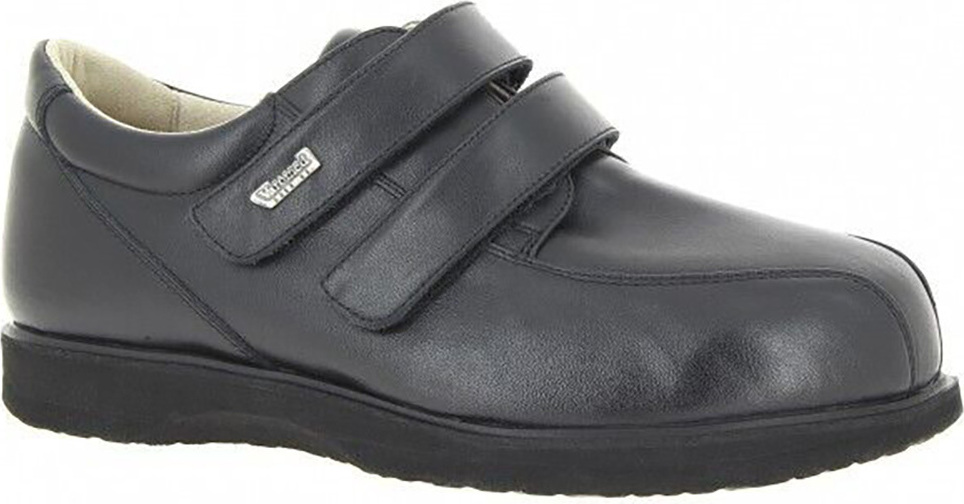 Varomed Diabetikerschuh Herren Manchester Schwarz Weite L (Gr. 40) 74110-Gr40-60