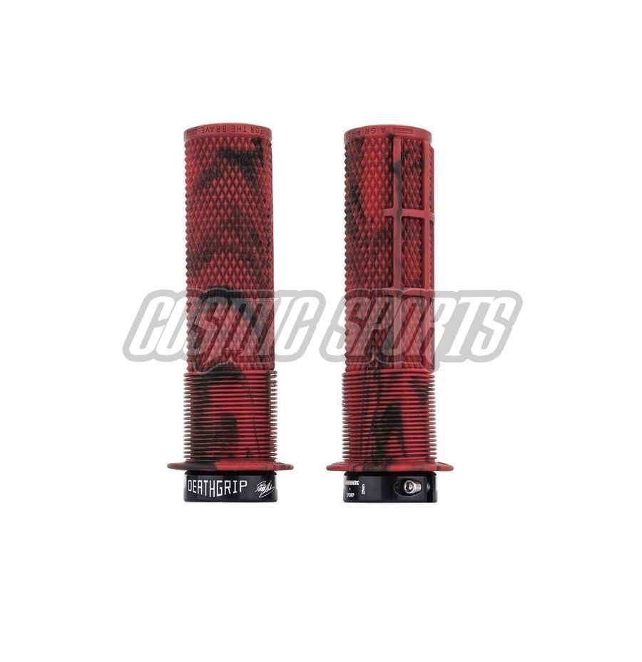 DMR Brendog FL Death Grip Lock-On Griff, 133/29.8mm, Marble Red DMR-G-BREN2-THIN