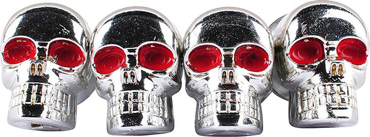 Gistuch 4 Stück 3D-Skelett-Schrauben für Motorrad-Kennzeichen