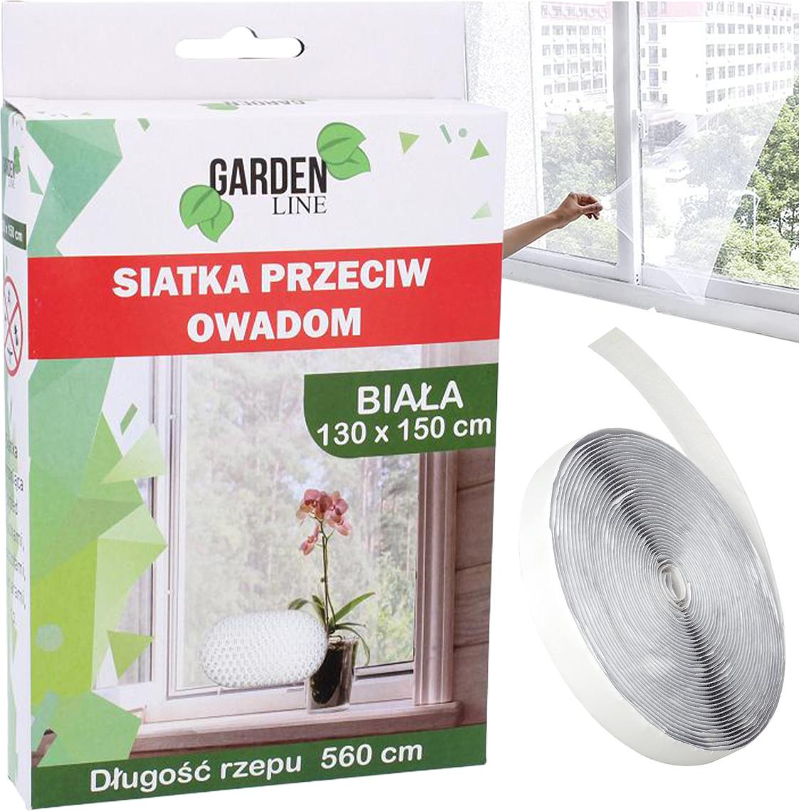 Chomik Fliegengitter Anti Insekten Insektenschutznetz 130 x 150 cm Weiß