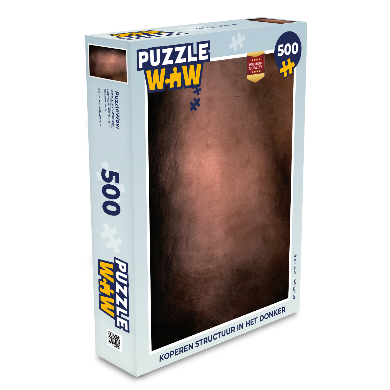 MuchoWow® Puzzle 500 Teile Kupferstruktur im Dunkeln - Denken - Spiel - Toy 137|1332561