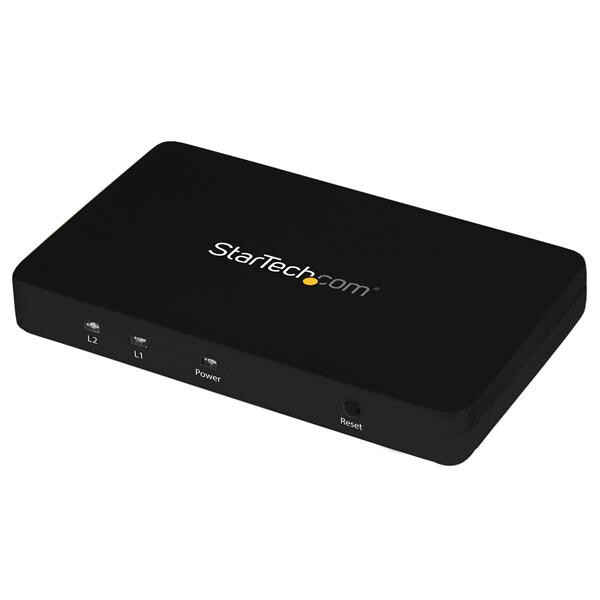 StarTech.com 2 Port HDMI 4k Video Splitter - 1x2 HDMI Verteiler mit Aluminiumgehäuse - 4k 30 Hz - HDMI - 4096 x 2160 Pixel - Schwarz - Aluminium - 1280 x 720 (HD 720) - 1920 x 1080 (HD 1080) - 1920 x 1200 (WUXGA) - 2560 x 1600 (WQXGA) - 720p - 1080p - 216