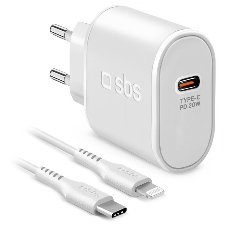 Cestovná nabíjačka SBS Utra Fast Charge Kit biela