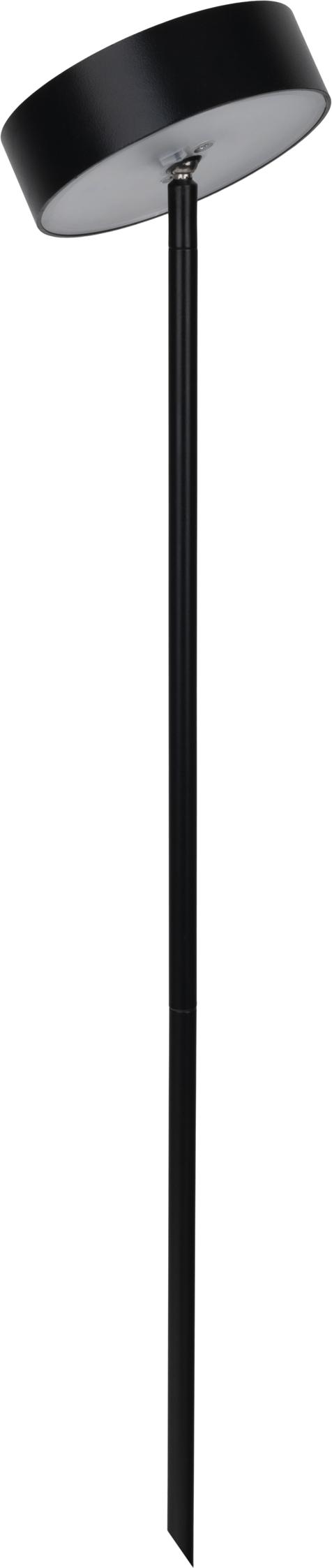 Näve Leuchten Solar-/Dekoerdspieß "LAUPHEIM" H: 56cm Solar-/Dekoerdspieß "LAUPHEIM" H: 56cm Solar-/Dekoerdspieß "LAUPHEIM" H: 56cm, Lampe für den Außenbereich im Modern-Style, aus Metall in schwarz, 56 cm hoch, Ø 10 cm, LED Platine – mit Schiebeschalter