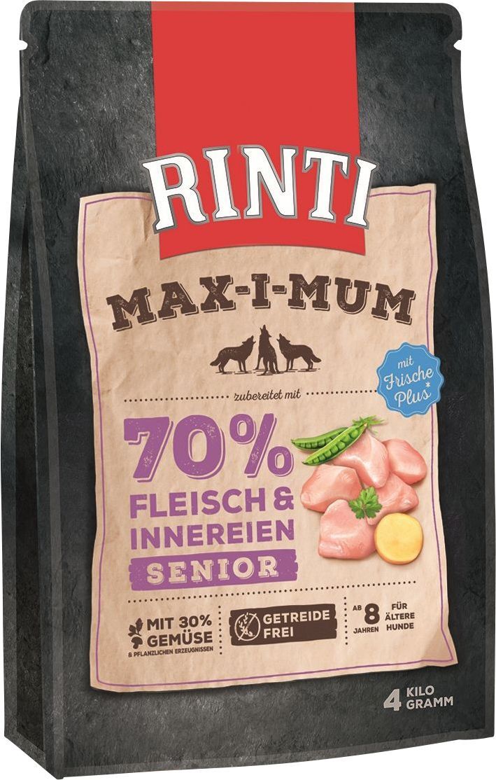 RINTI Max-i-Mum Senior Huhn 4kg, Senior, jede Rasse, Huhn, 4 kg 91177