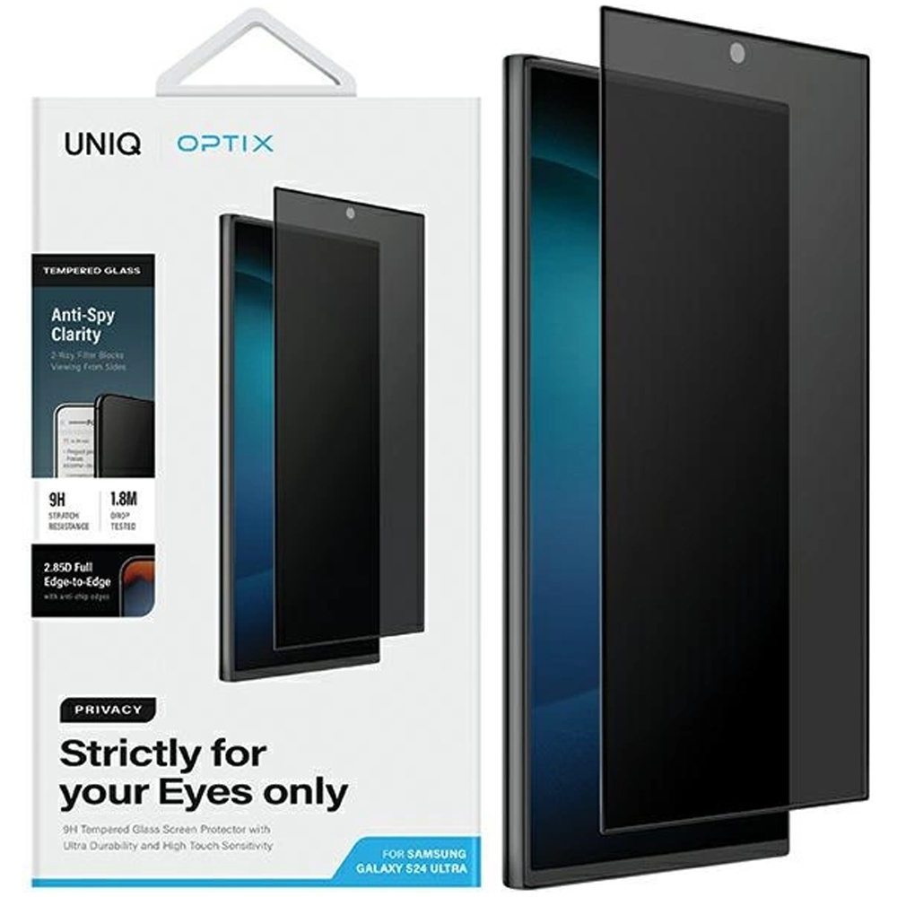 Uniq Optix Súkromné Tvrdené Sklo Pre Samsung Galaxy S24 Ultra S Aplikátorom