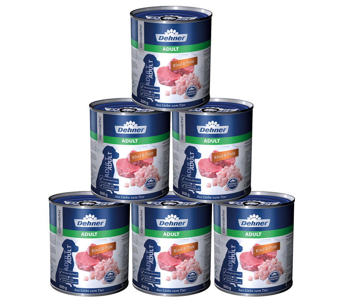 Dehner Premium Hundefutter Adult, Rind und Kaufland.de
