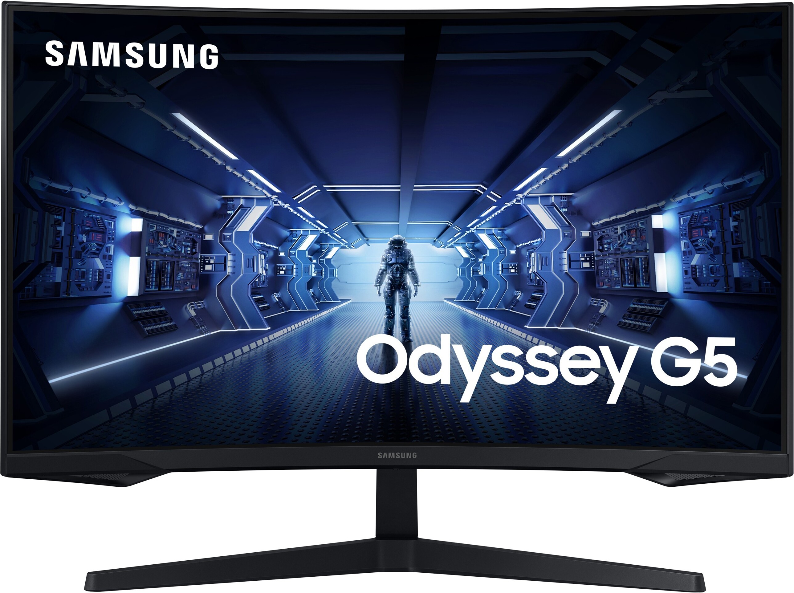 Samsung Odyssey G5 C27G54TQBU - Séria G55T - LED monitor - herný - zakrivený - 68,6 cm (27") - 2560 x 1440 WQHD @ 144 Hz - VA - 300 cd/m² - 2500:1 - HDR10 - 1 ms - HDMI, DisplayPort - čierny