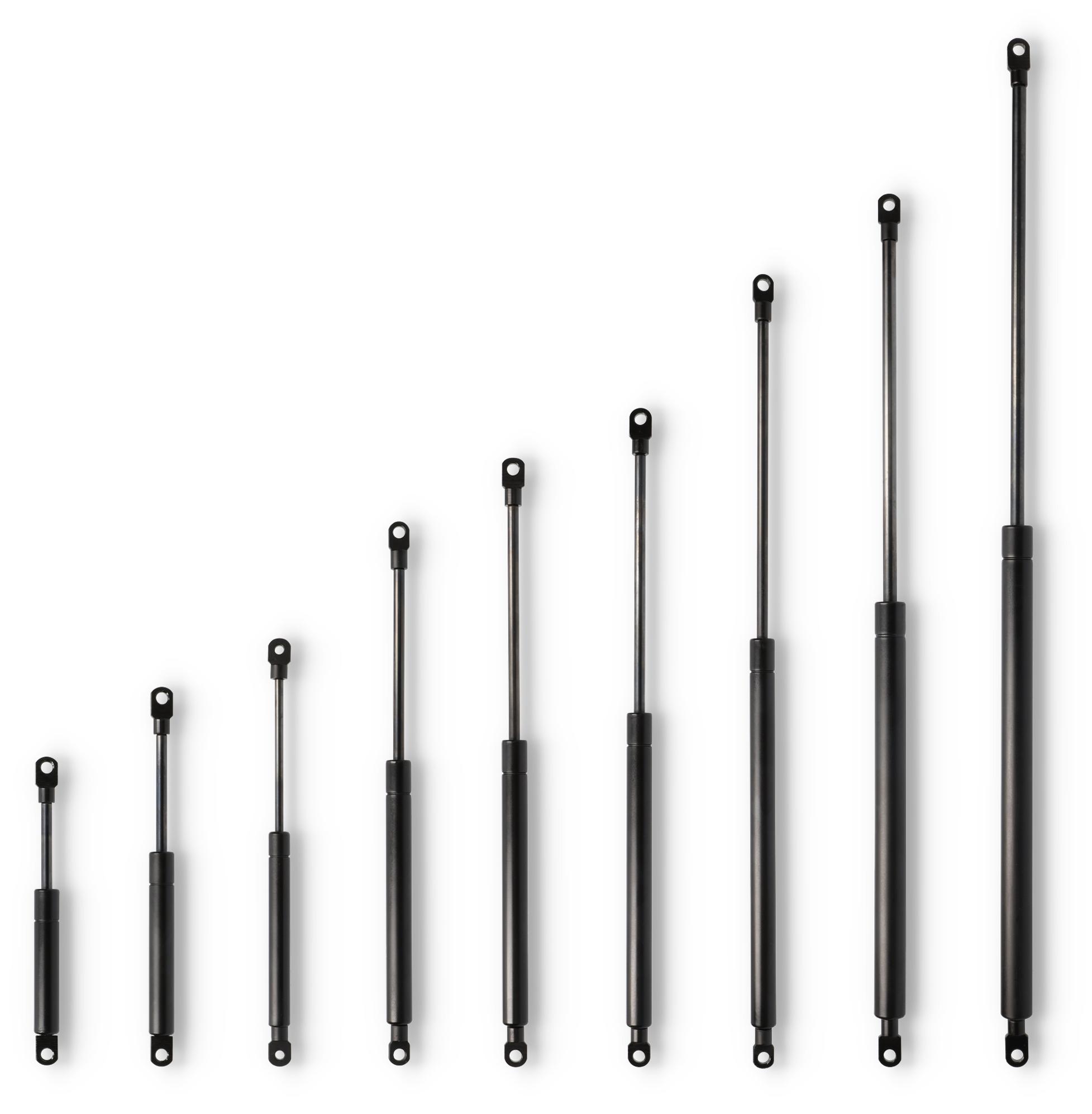 Oquip Secuplan Gasdruckfeder mit Augenaufnahme - Länge u. Ausschubkraft nach Wahl, AWN Hub (mm), Länge (mm), Ausschubkraft:180 / 445 / 200 N AWN-6855-4486