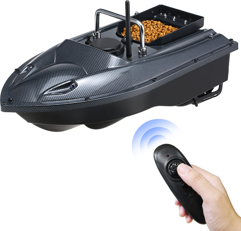 Lixada Futterboot 500m Fernbedienung Futterboote Köderboot Großer Kapazität Fischköder Boot 5200mAh