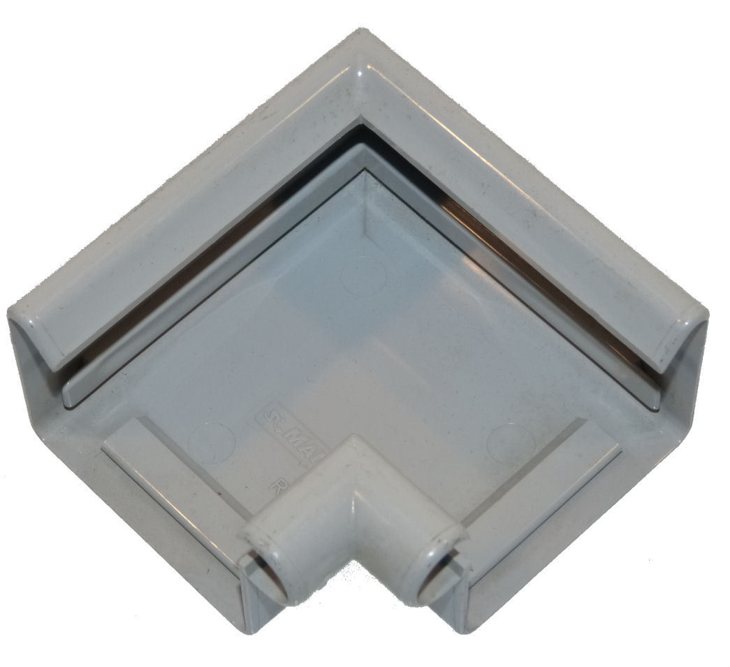 Marley Rinnenwinkel NW 70 mm, Innenecke, 90°, Kastenform, grau 0782144951