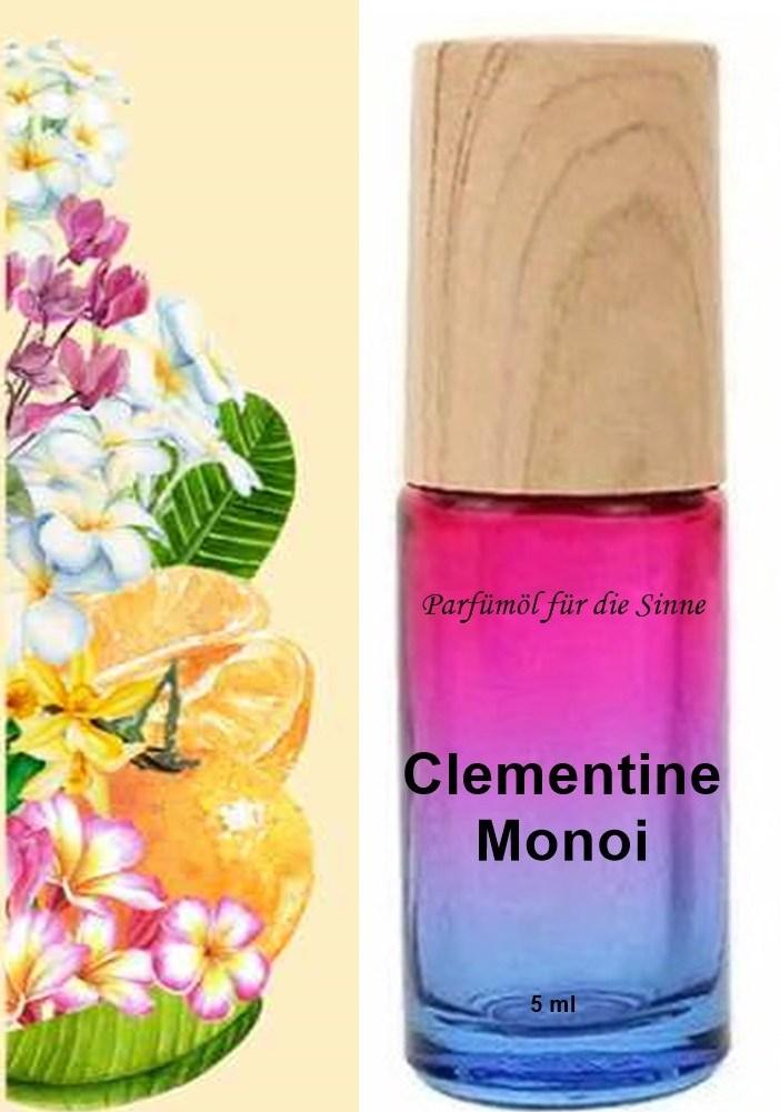 GKA Parfüm Roll-On gefüllt mit reinem Parfümöl Clementine Monoi Parfüm Roller RollOn Duftroller Parfümroller