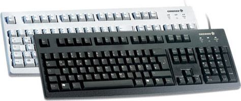 CHERRY G83-6105 USB, FR, Kabelgebunden, USB, Grau G83-6105LUNFR-0