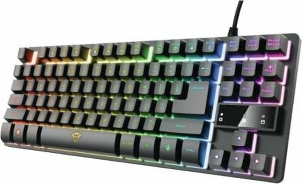 Gaming Tastatur Trust 24067 Schwarz Schwarz/Silberfarben Qwerty Spanisch