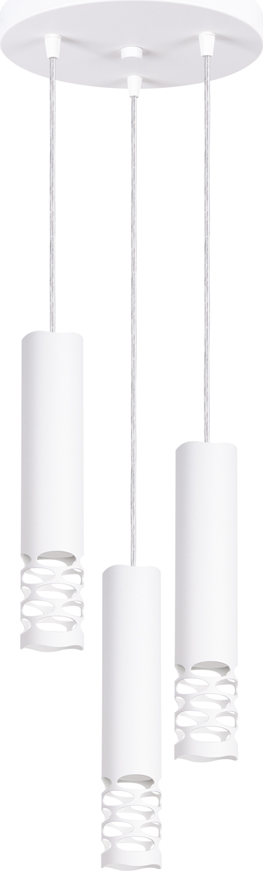 Pendelleuchte LIRO 3P weiß 3xGU10 10W Stahl 125x25x25cm Sollux Lighting