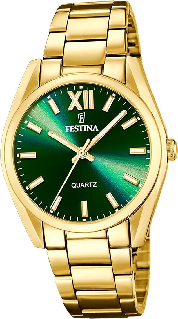 Festina pánske hodinky z ušľachtilej ocele zlaté Festina Boyfriend náramkové hodinky D2UF20640/9