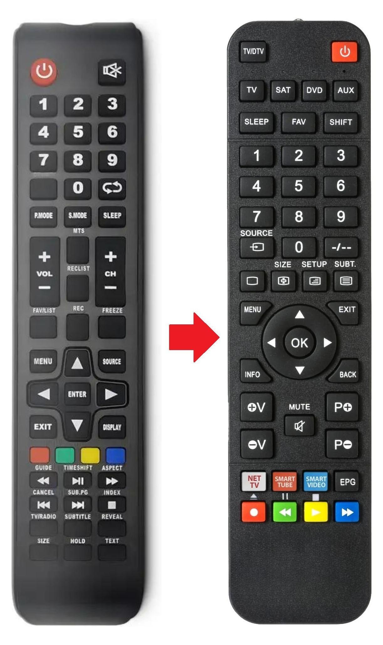 ARKAIA Fernbedienung passend für TVSTAR LED42F1