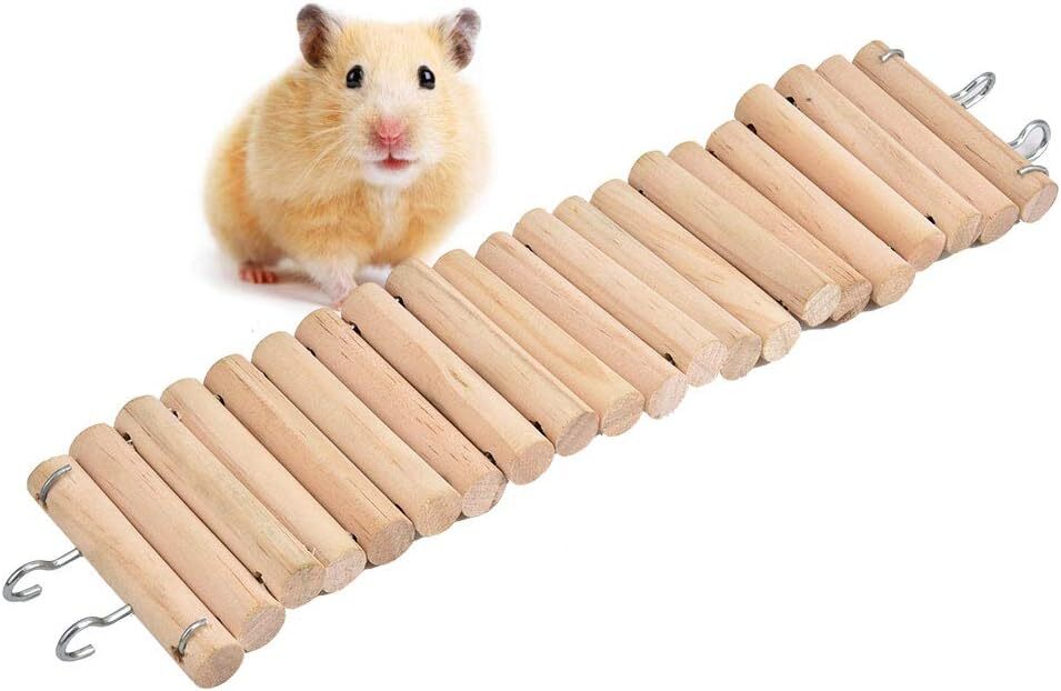 Pssopp Hamster Leiter hängende Brücke Holz lebende Treppen Nagetiere