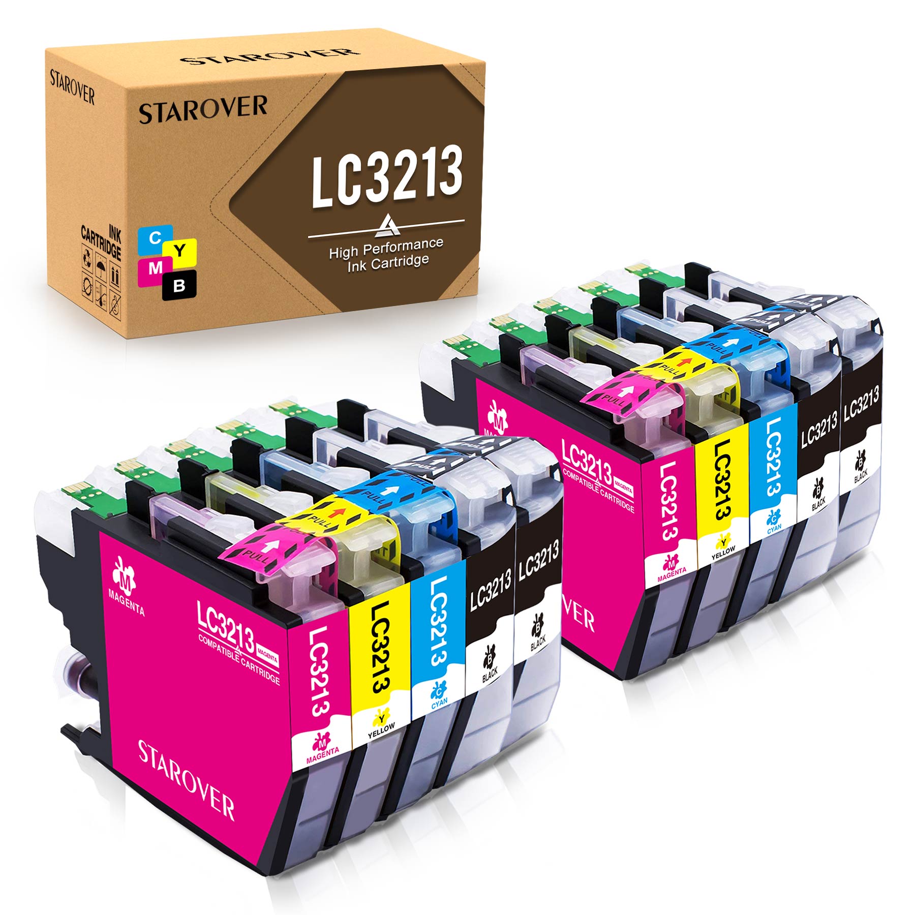 Mooho 934XL 935XL Ink Replacement for HP 934 935 XL Ink Cartridges for  Officejet Pro 6830 6230 6835 6812 6815 6820 6220 6800 , Black Cyan Magenta