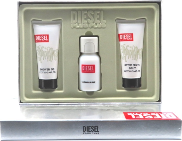 Diesel Plus Plus Masculine Geschenkset 75ml EDT + 100ml SG + 100ml ASB