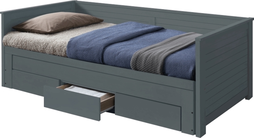 Kondela Einzelbett mit Zustellbett Goreta - grau