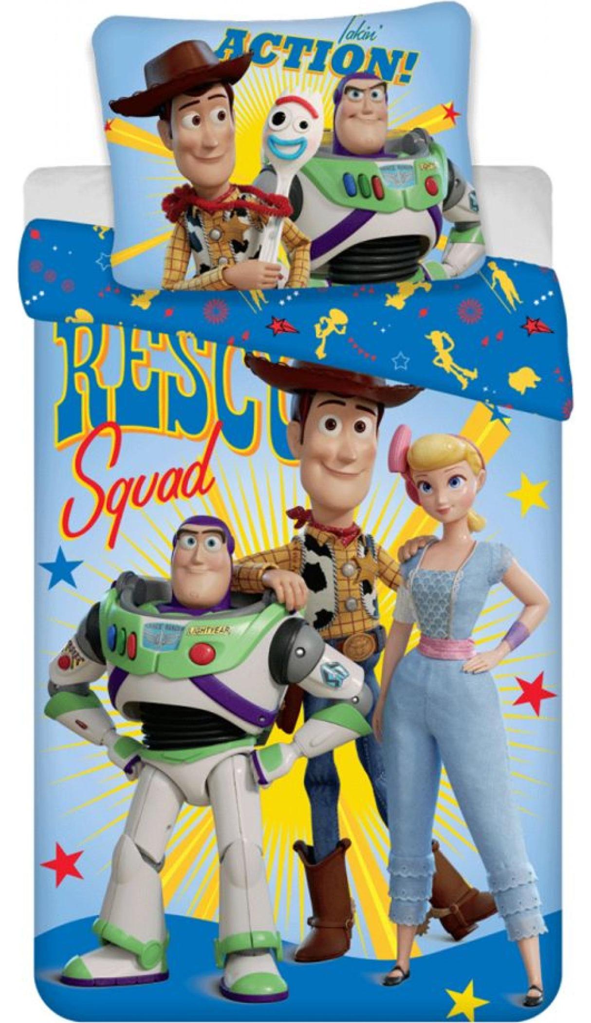 Jerry Fabrics Inklusive Leinen Toy Story Rettungstrupp 140x200, 70x90 cm 18BS353_Size_UNI