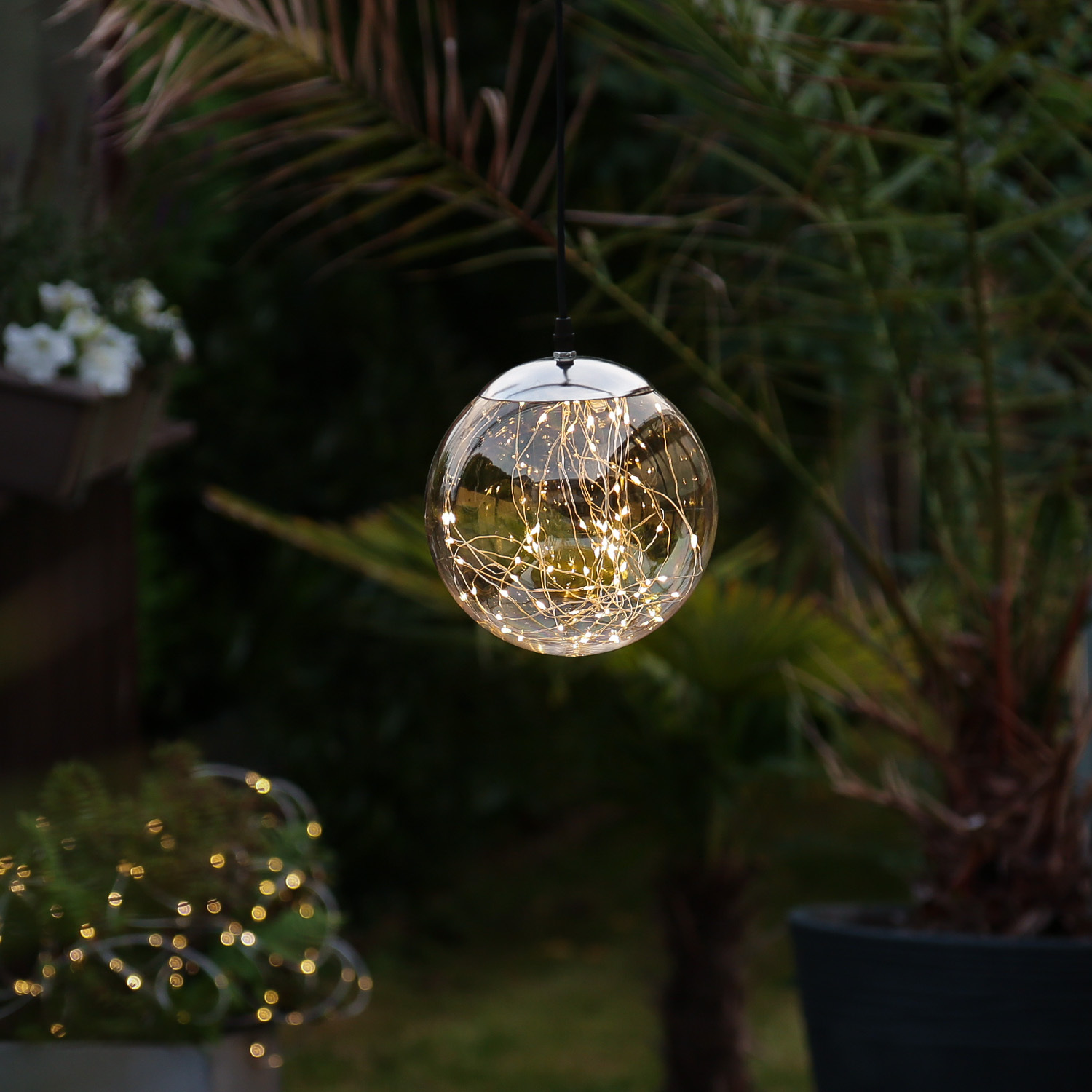 LED Lichterkugeln – Faltbare Weihnachtskugel, Outdoor Deko, 40 Cm Oder 50 Cm, Mehrfarbige Lichter Für Garten, Terrasse Und Innenraum