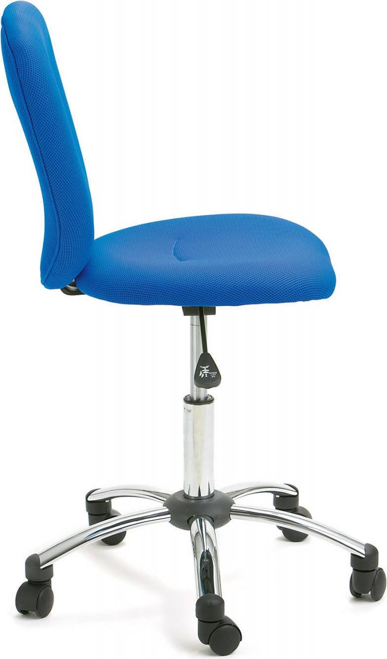 Dmora Stuhl Monastir Blau, ein Stuhl mit Metallstruktur