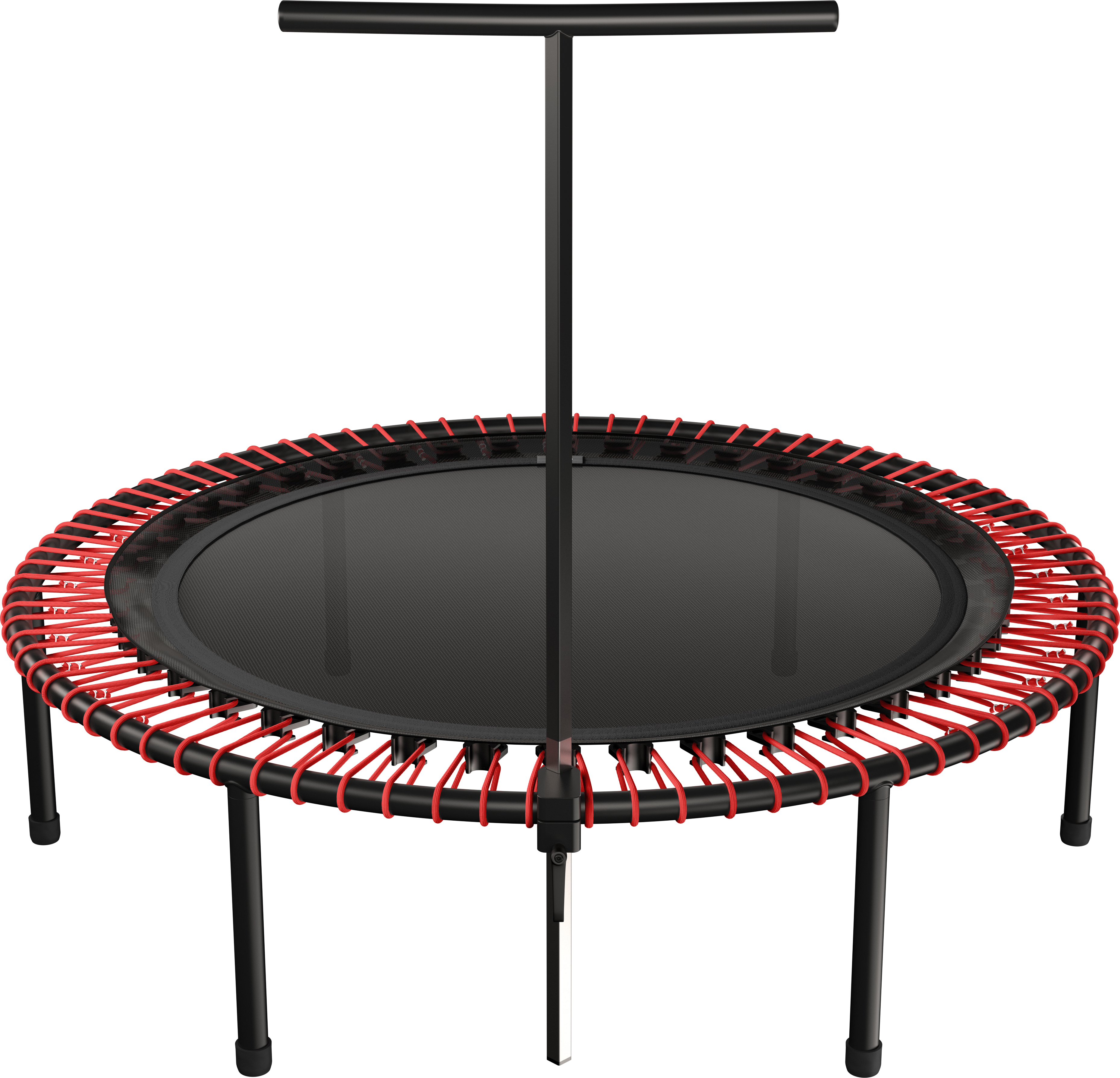 bellicon fitness trampolína 125 cm (červená) so zavesením na lane do 90 kg (stredná) | Stabilné skrutkové nohy a T-tyč | Trojdielny rám | Vyrobené v Nemecku