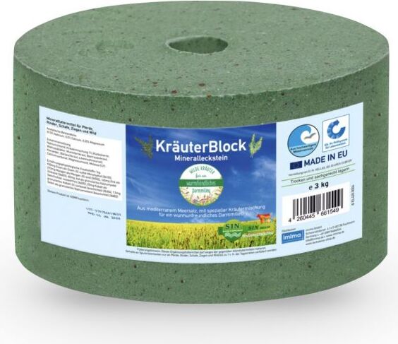 imima GmbH KräuterBlock Mineralleckstein 3 kg