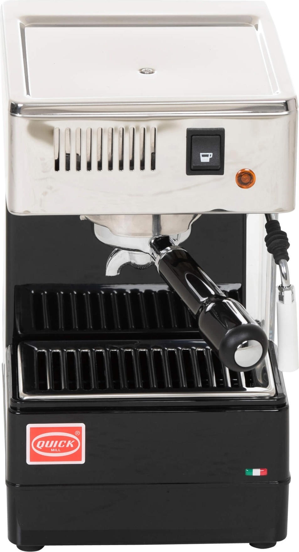 Quick Mill MOD.0820, Espresso kávovar, 1,8 L, Mletá káva, 1080 W, Čierna, Strieborná
