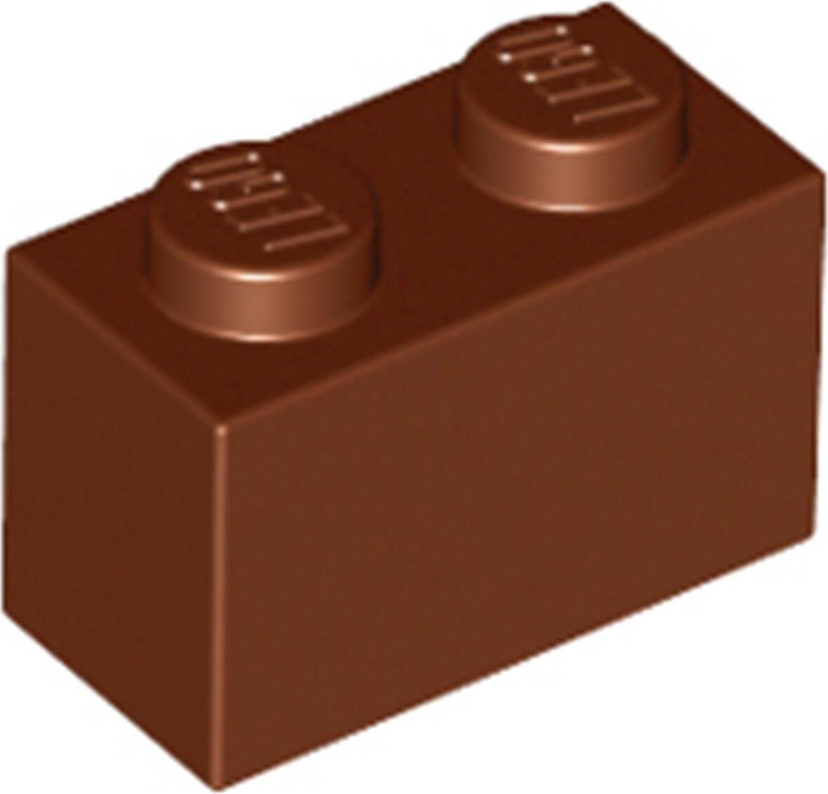 1 Stück LEGO, Teil Nr. 3004 in Rotbraun (Reddish Brown) 3004-Rotbraun (Reddish Brown)-1 Stück-176