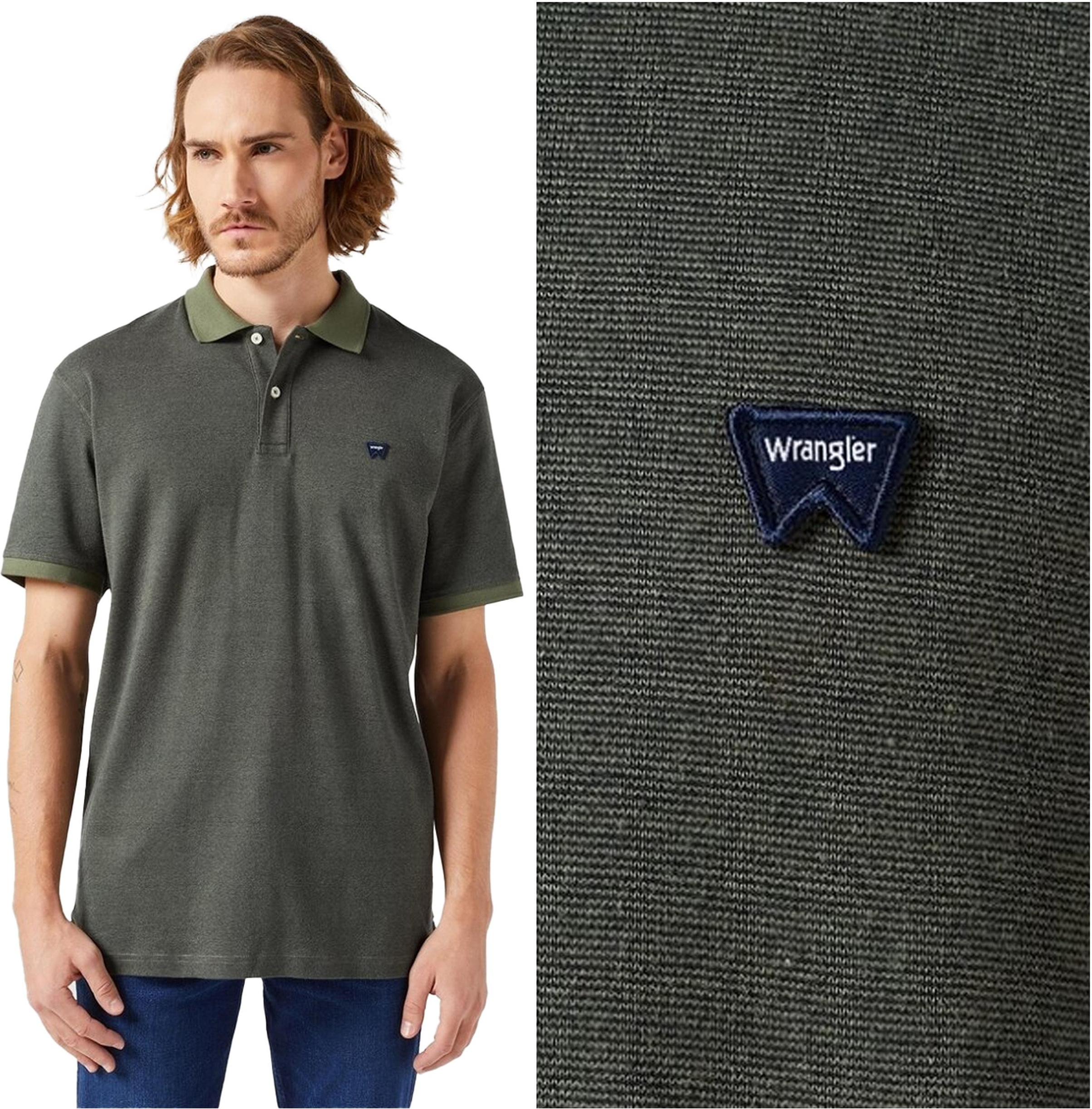 WRANGLER Herren, T-Shirt POLO SHIRT, M, Grün, sport, tshirt, shirt 112350410