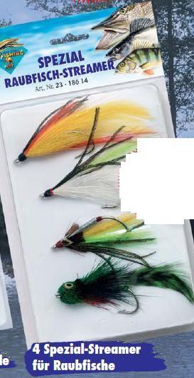 Behr Angelsport 4 Raubfischstreamer Streamer Hechtfliegen Fliegen 2318614